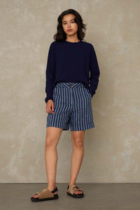 BANGJA | LINEN NAVY STRIPE