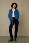 CAROLINE CROPPED | WORKER BLUE CORD