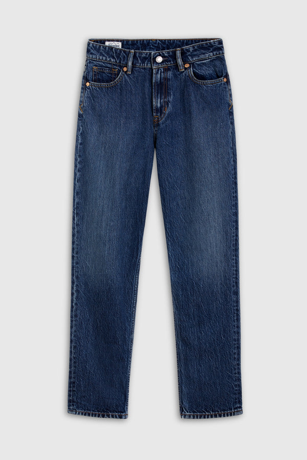 CAROLINE CROPPED | CLEAN BLUE WORN REFIBRA