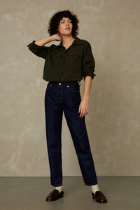 CAROLINE CROPPED | CLEAN BLUE RINSE