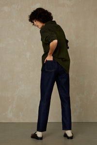 CAROLINE CROPPED | CLEAN BLUE RINSE