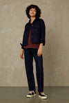 AMABEL | FINE STRIPE TERRACOTTA