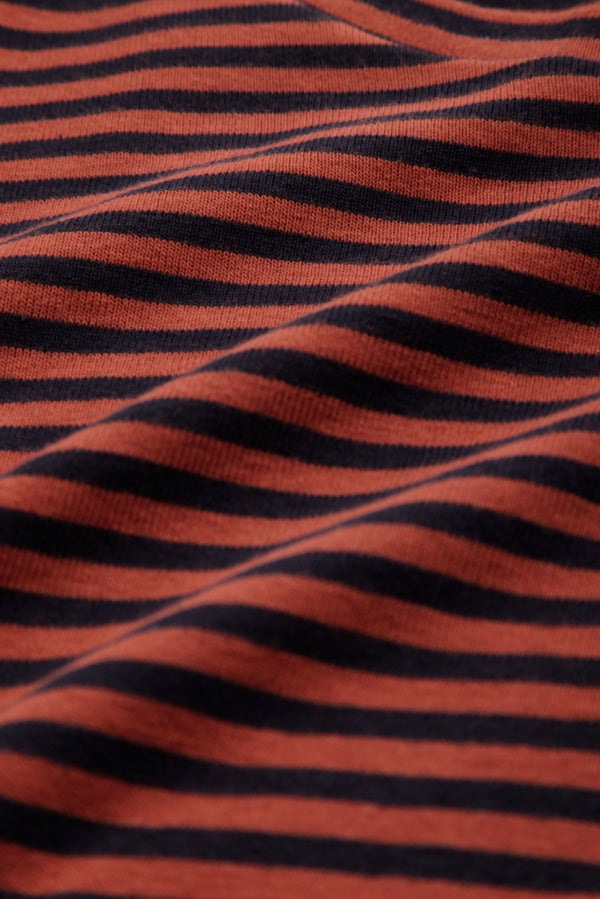 AMABEL | FINE STRIPE TERRACOTTA