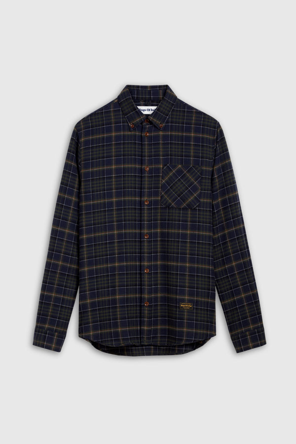 ENDA POCKET | BRUSHED DEEP FOREST CHECK