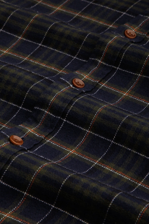 ENDA POCKET | BRUSHED DEEP FOREST CHECK