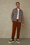 JUNTOKU | CINNAMON BRUSHED CHECK