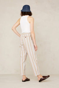 LOURDES | ECRU HEMP STRIPE