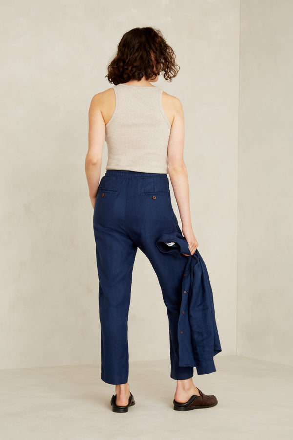 LOURDES | WORKER BLUE LINEN