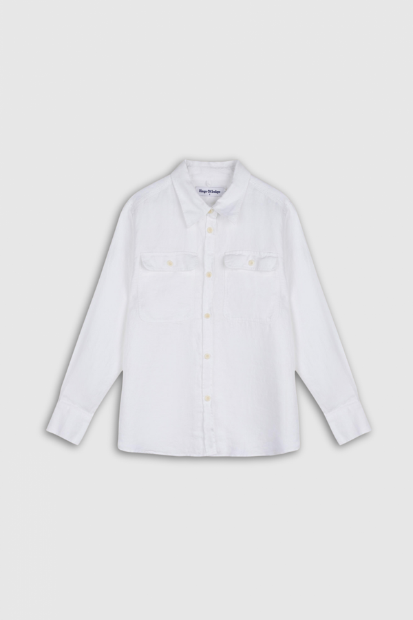 CHARLENE | OPTICAL WHITE LINEN