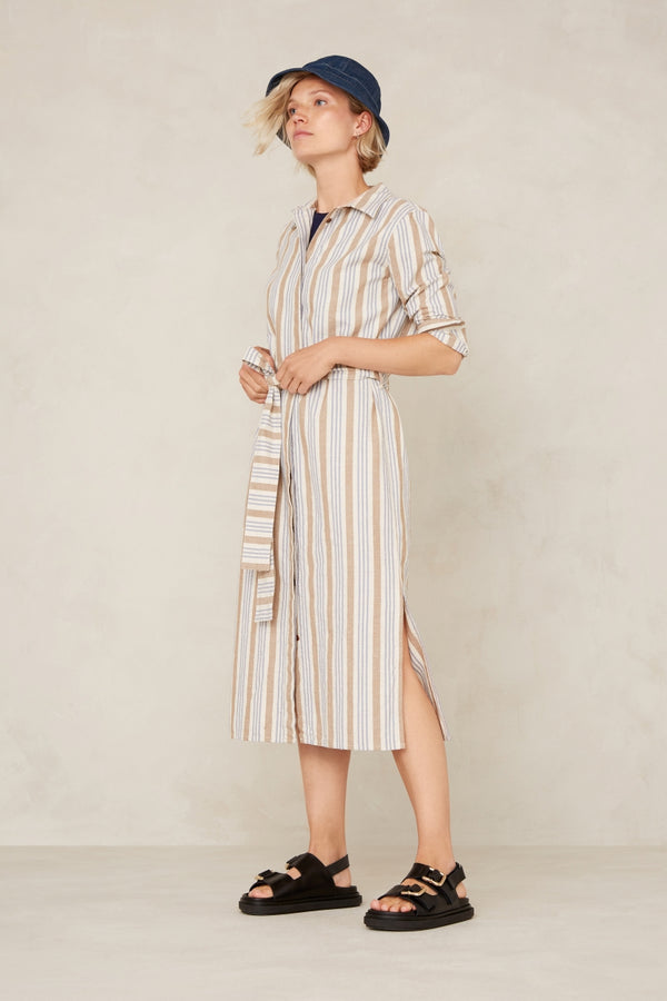 MAGGY | ECRU HEMP STRIPE