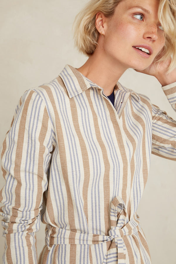 MAGGY | ECRU HEMP STRIPE