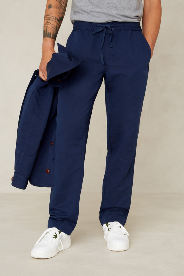 MARTIN | WORKER BLUE LINEN MIX
