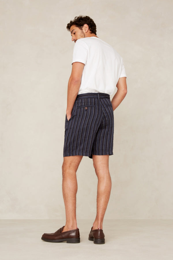 CRONUS | BLUE LINEN STRIPE