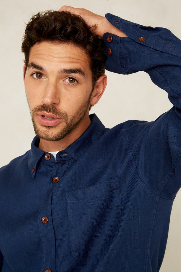 ENDA POCKET | WORKER BLUE LINEN