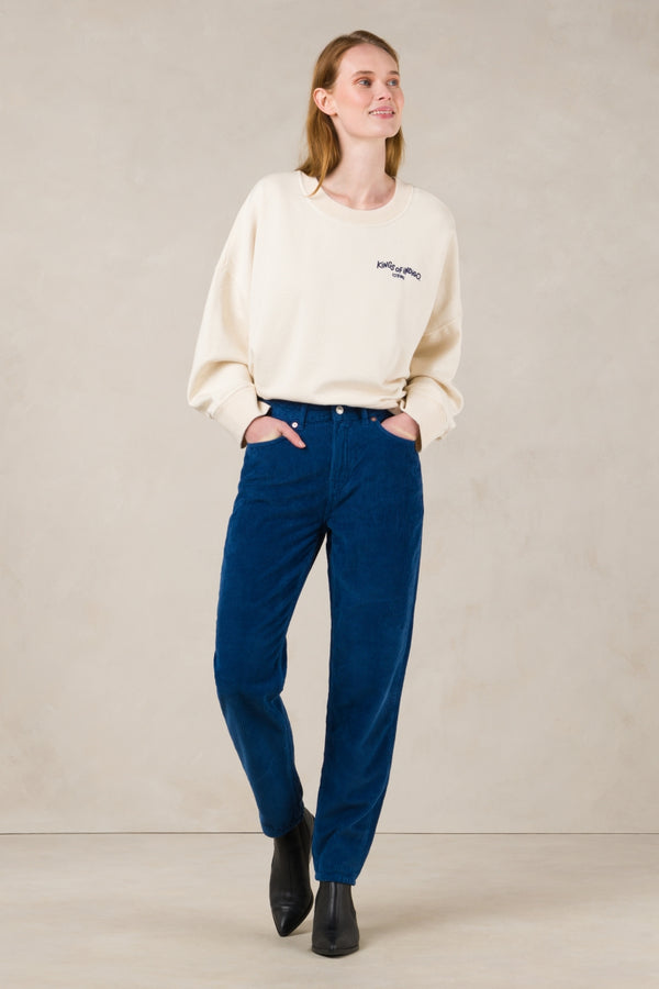 CAROLINE CROPPED | ELECTRIC BLUE