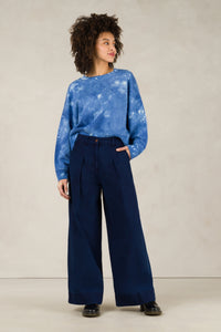 RAPUNZEL | INDIGO HERRINGBONE