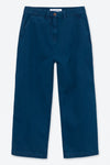 DARIA CROPPED | INDIGO HERRINGBONE