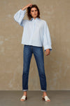 AIZEN | BLUE FINE STRIPE