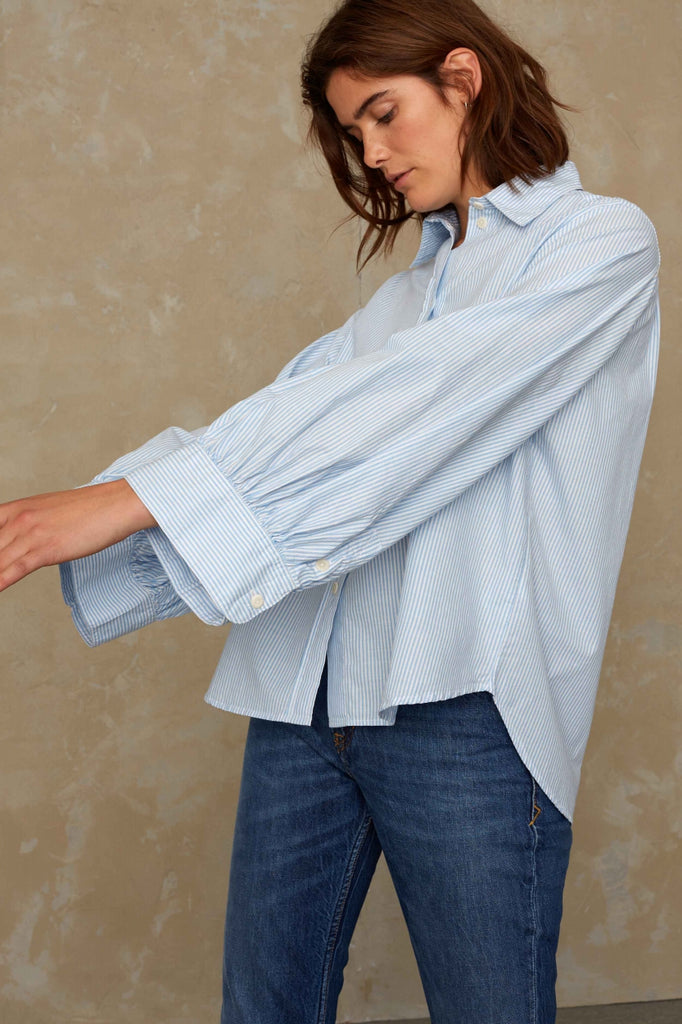 AIZEN | BLUE FINE STRIPE