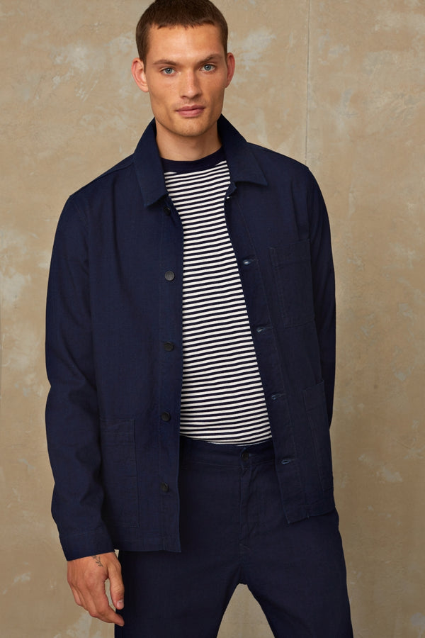 DAVID | INDIGO CRINKLE