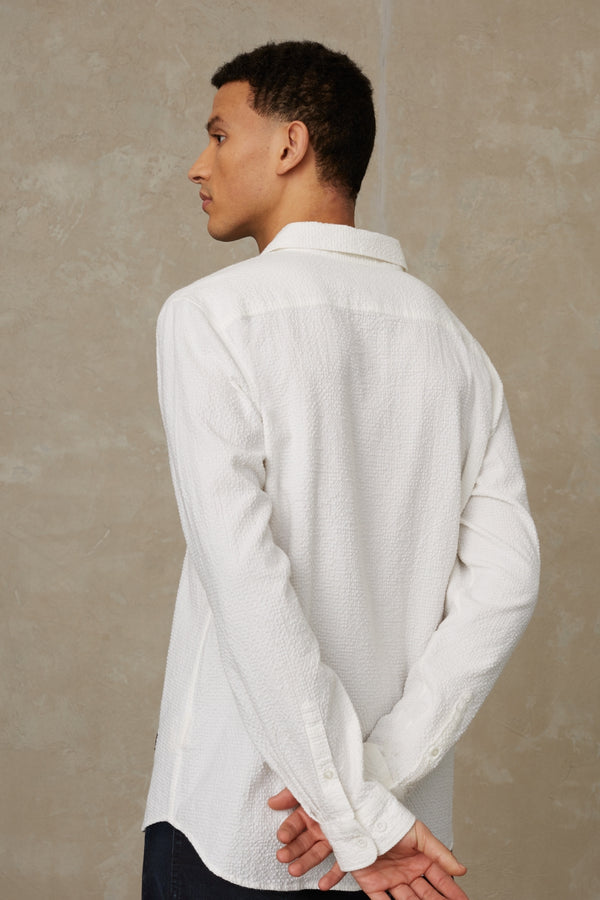 ENDA POCKET | SEERSUCKER WHITE