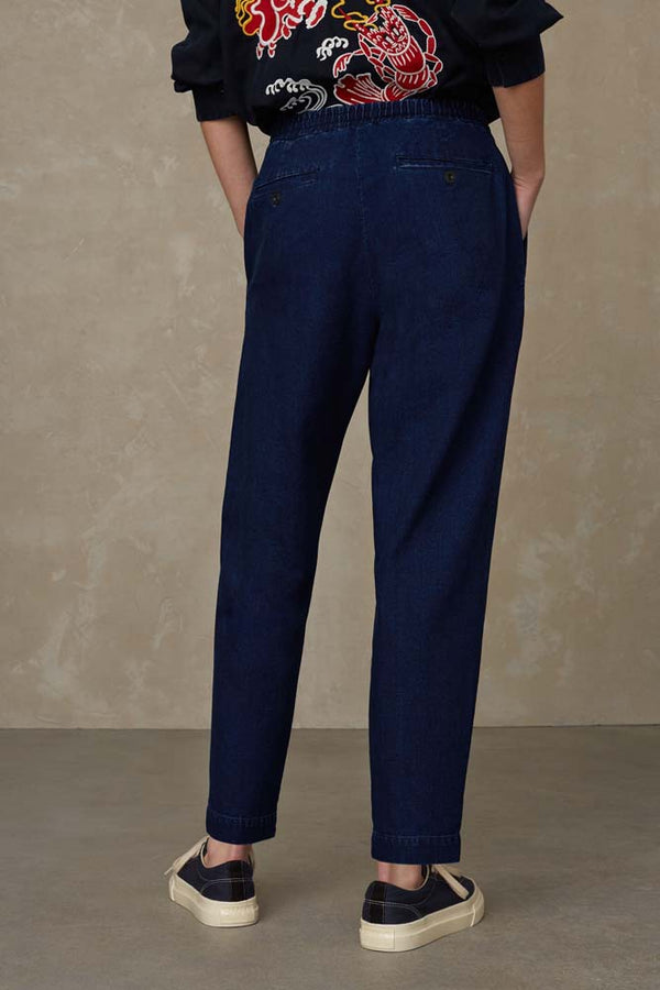 LOURDES | INDIGO CRINKLE