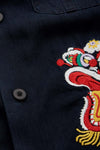 BARD | BLUE BLACK TENCEL EMBROIDERY