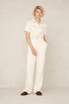 ADELA SHORT SLEEVE | ECRU TENCEL
