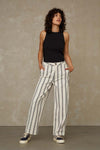 LEILA CROPPED | ECRU STRIPE
