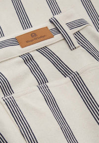 LEILA CROPPED | ECRU STRIPE