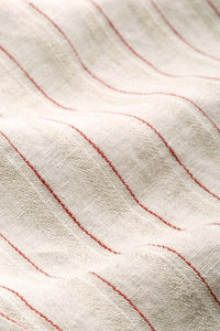 LOURDES | LINEN STRIPE RED