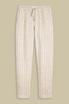 LOURDES | LINEN STRIPE RED