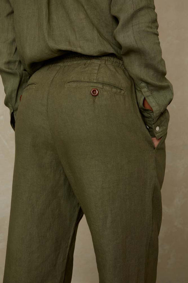 LOURDES | LEAF GREEN LINEN