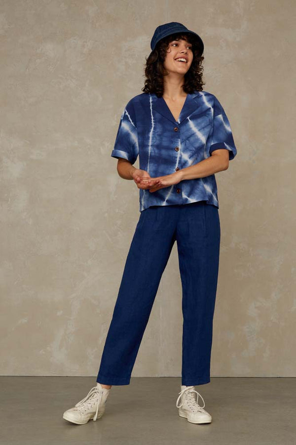 LOURDES | BLUE LINEN