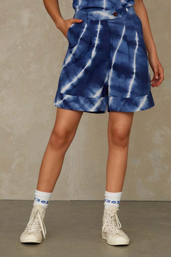 MARISOL SHORT | INDIGO TIE DYE