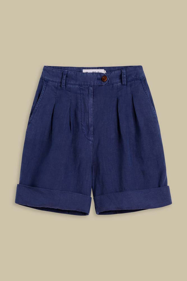 MARISOL SHORT | BLUE LINEN