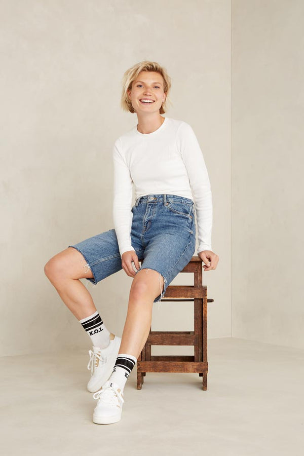 INDIRA SHORT | ECO RECYCLED BLUE VINTAGE