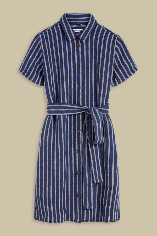 CATRIEN | LINEN NAVY STRIPE