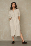 MAGGY | LINEN STRIPE RED