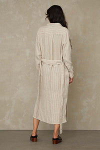 MAGGY | LINEN STRIPE RED