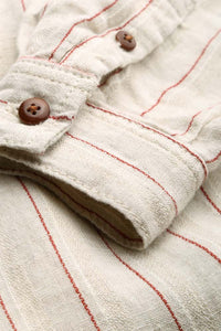 MAGGY | LINEN STRIPE RED
