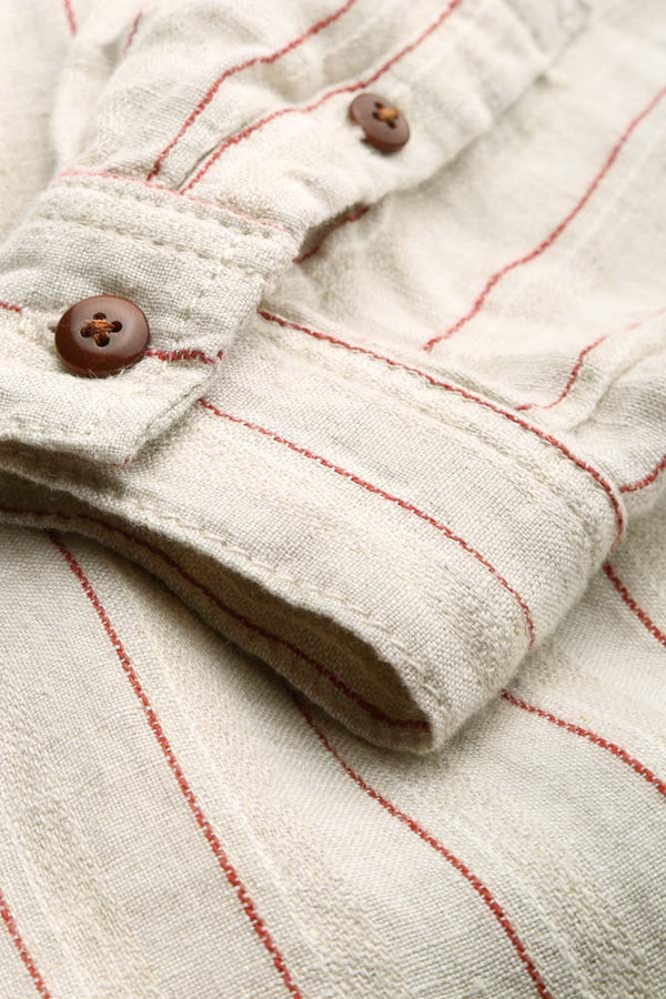 MAGGY | LINEN STRIPE RED