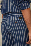 CRONUS | LINEN NAVY STRIPE