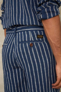 CRONUS | LINEN NAVY STRIPE
