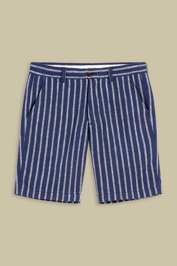 CRONUS | LINEN NAVY STRIPE