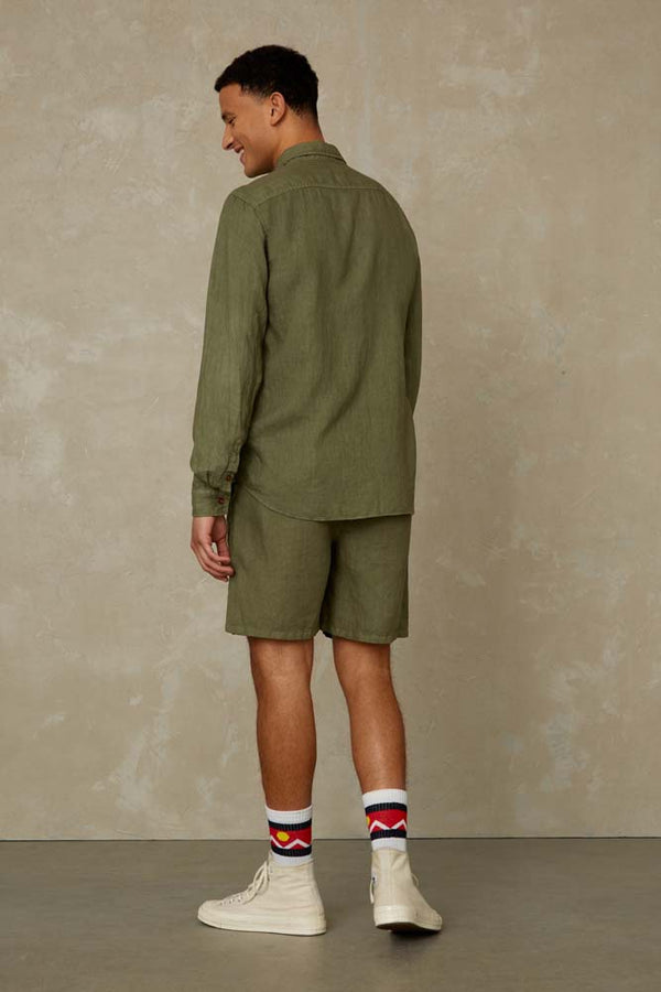 ENDA POCKET | LEAF GREEN LINEN