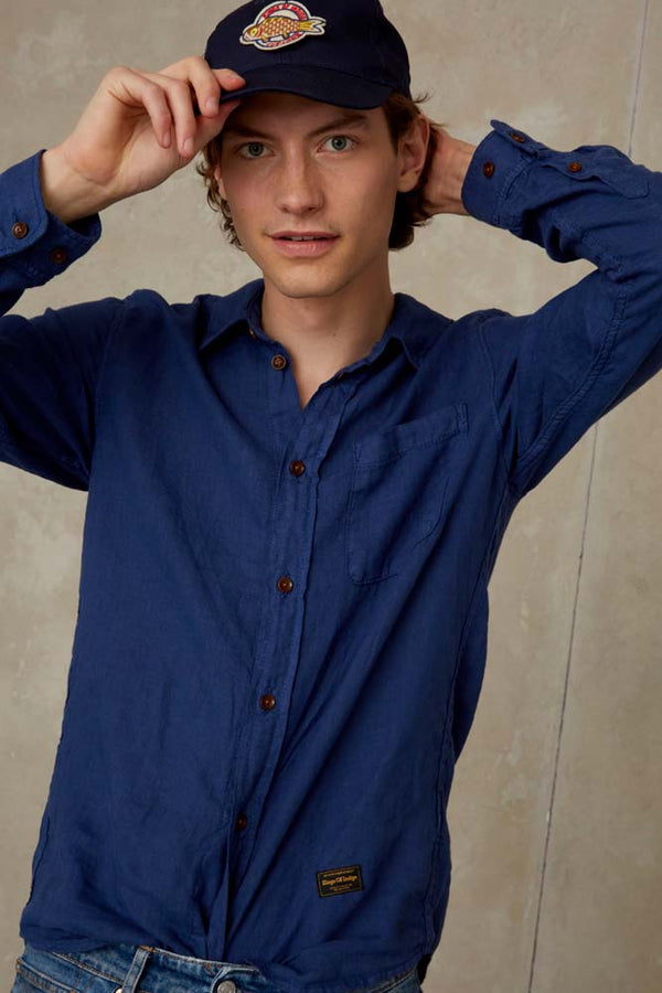 ENDA POCKET | BLUE LINEN