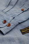 ENDA POCKET | BLUE FINE STRIPE