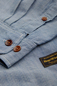 ENDA POCKET | BLUE FINE STRIPE
