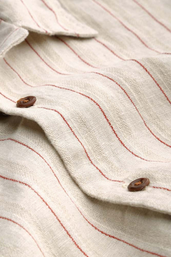 BALDER | LINEN STRIPE RED